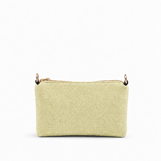 Canvas Classic Pouch Boski With Brown Strap