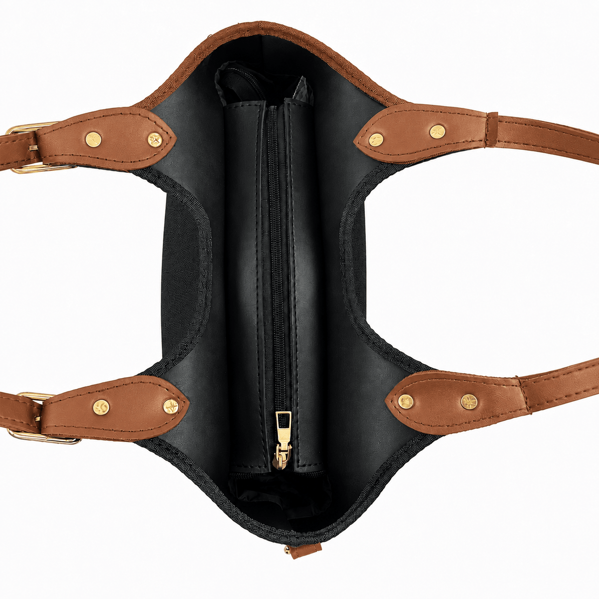 Bucket Canvas black & brown - astorebags.pk