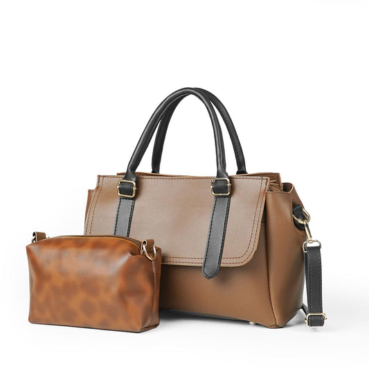 Milly set of 2 bag brown & black - astorebags.pk