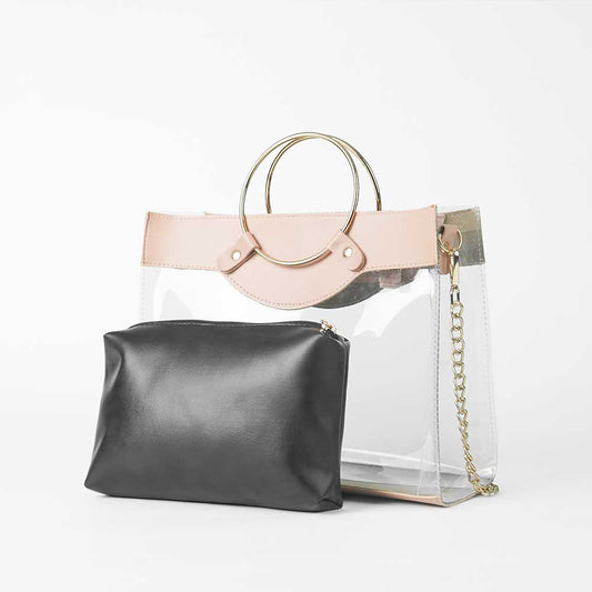 Acrylic Bag Peach - astorebags.pk