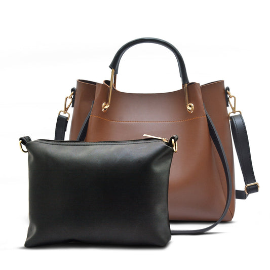 Emerald Bag with pouch (Brown) - astorebags.pk