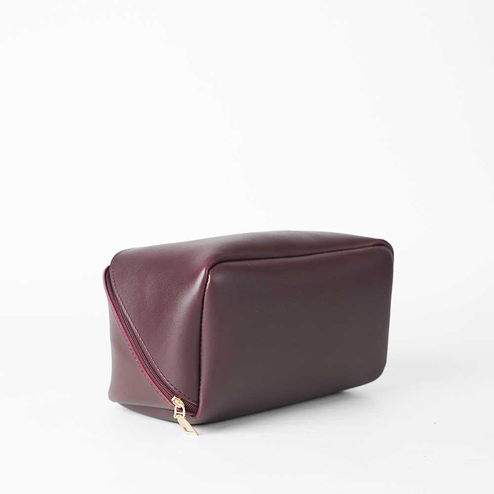 Large Capacity Travel Cosmetic Bag Maroon - astorebags.pk