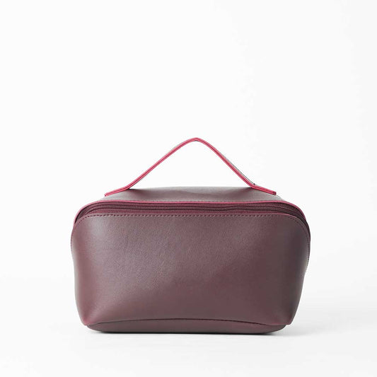 Large Capacity Travel Cosmetic Bag Maroon - astorebags.pk