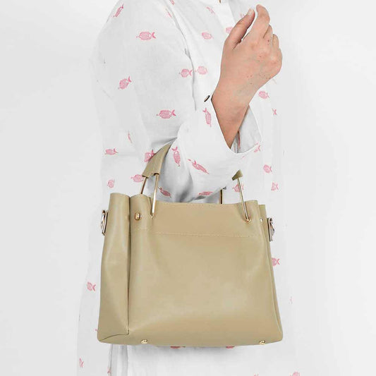 Mini Emerald set of 2 Bag Beige - astorebags.pk