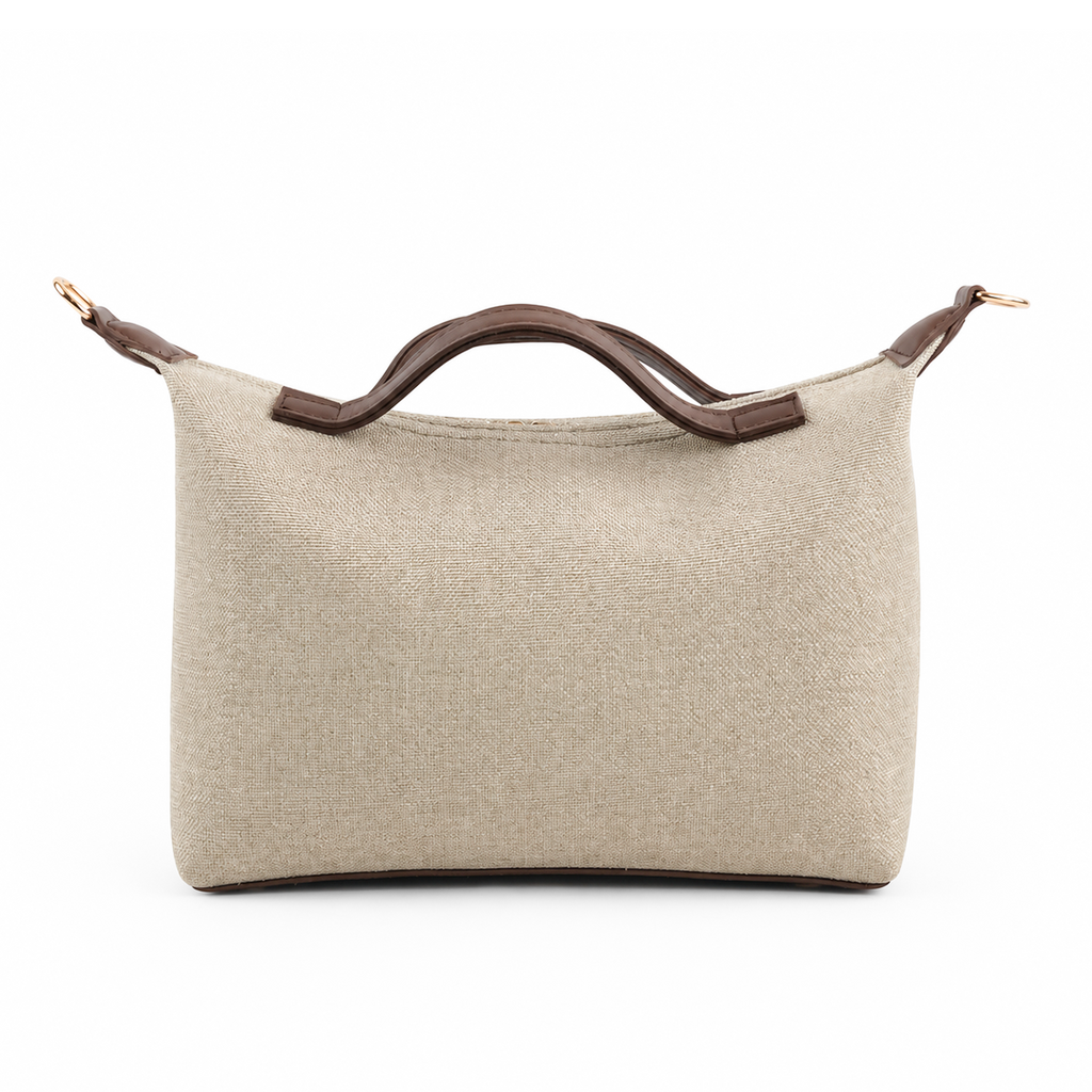 Diva Canvas Bag Beige & Brown
