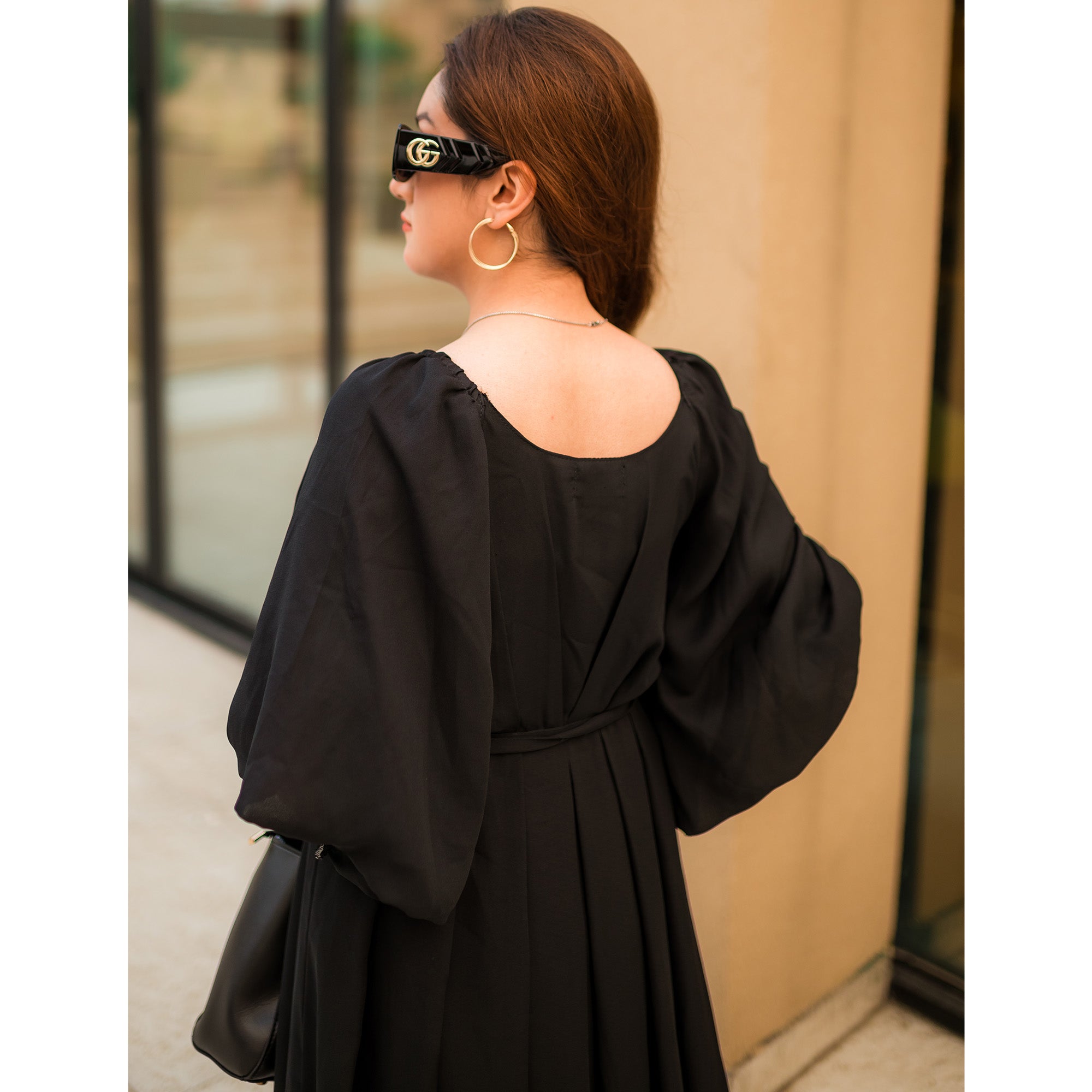 Curve maxi dress (black)