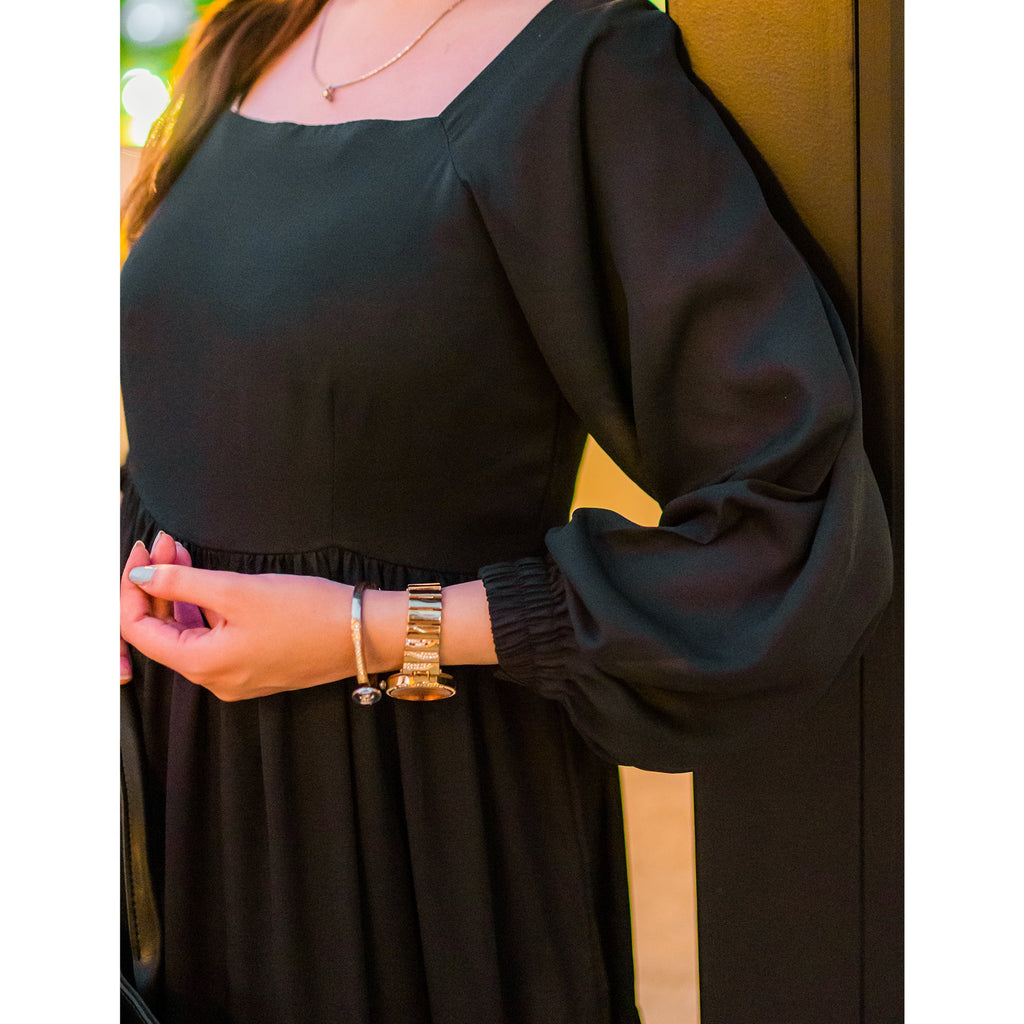 Symbol maxi dress (black)