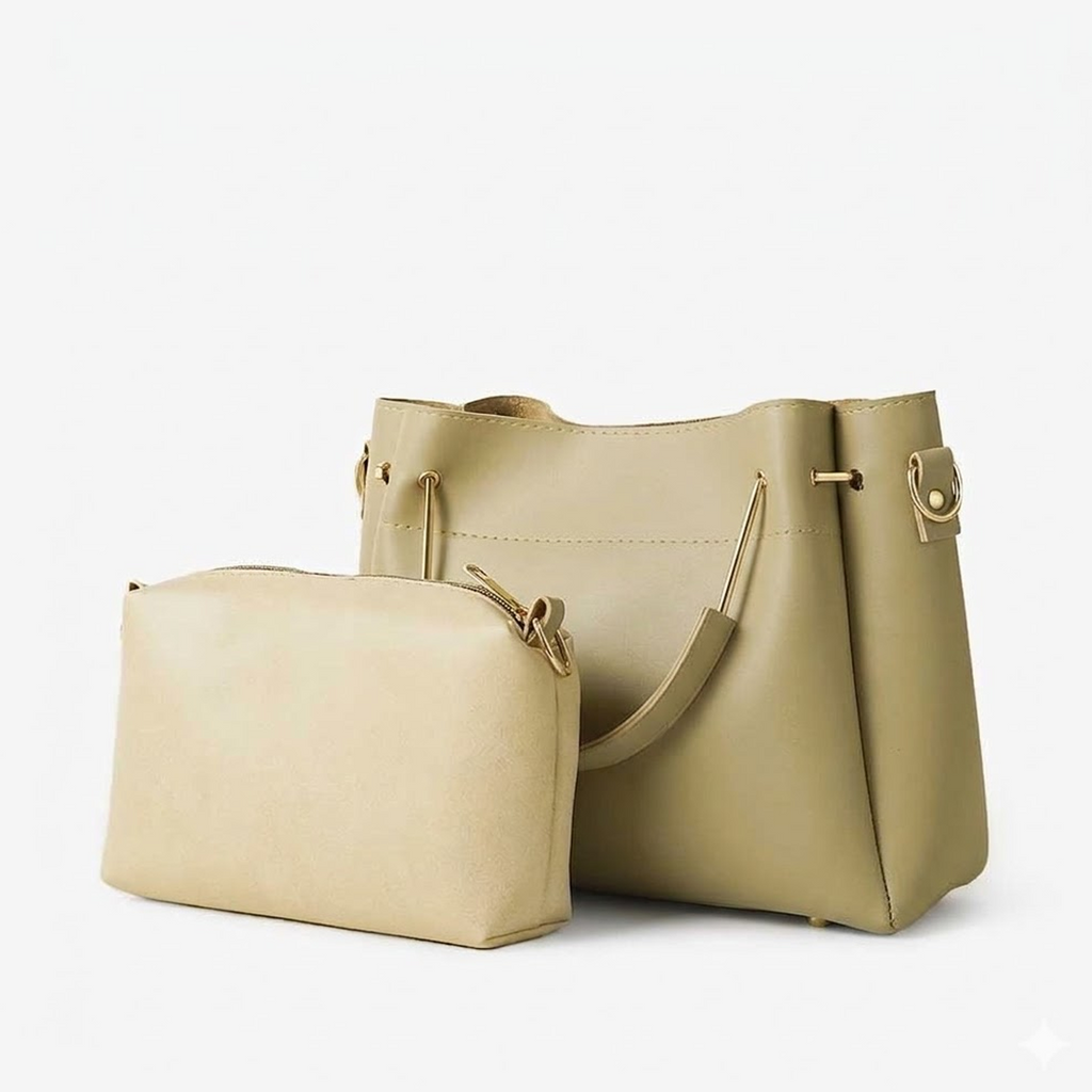 Mini Emerald set of 2 Bag Beige