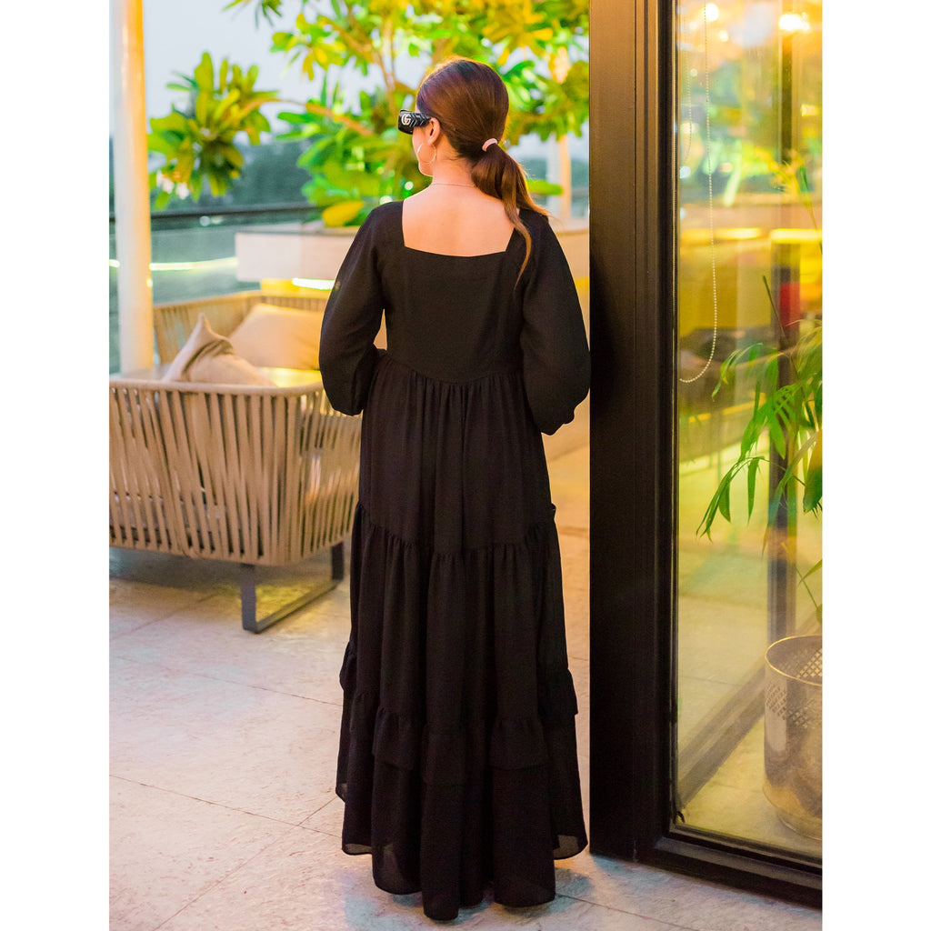 Symbol maxi dress (black)