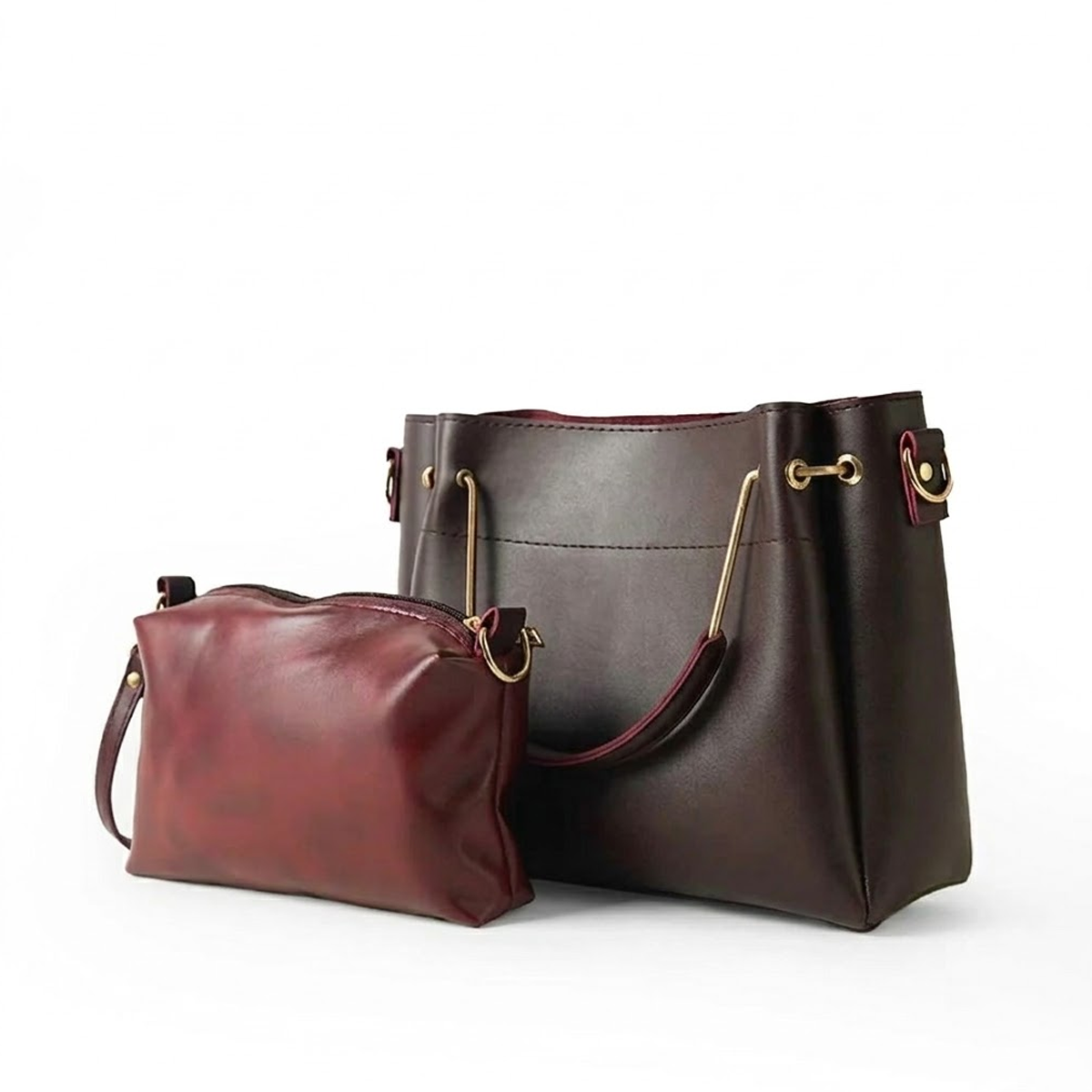 Mini Emerald set of 2 Bag Maroon