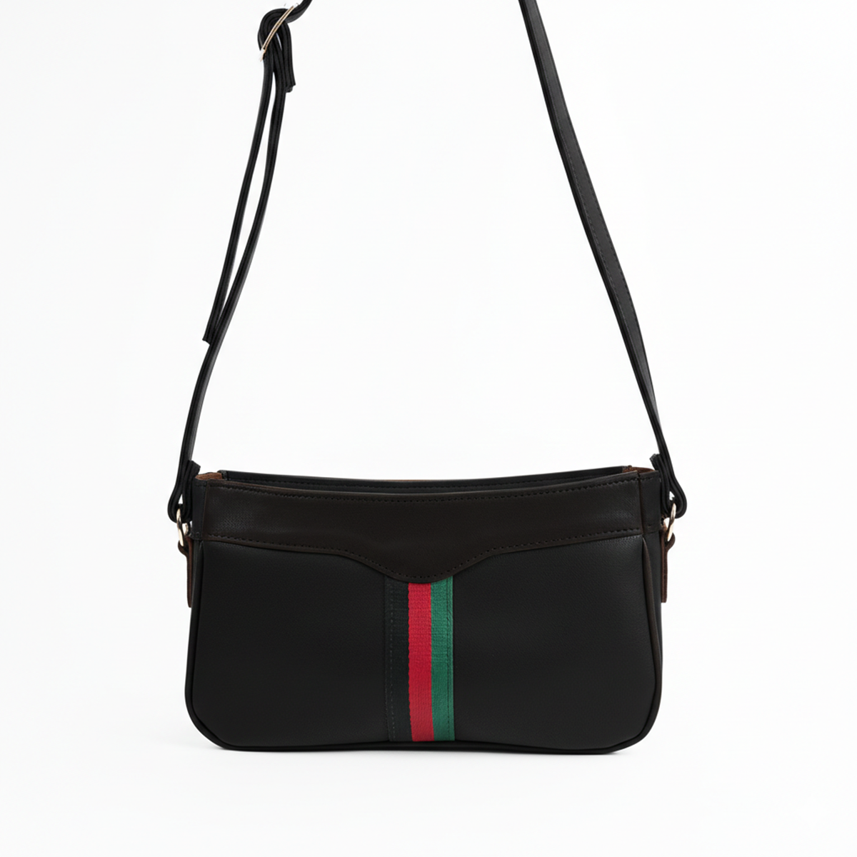 Riviera Stripe Bag Black