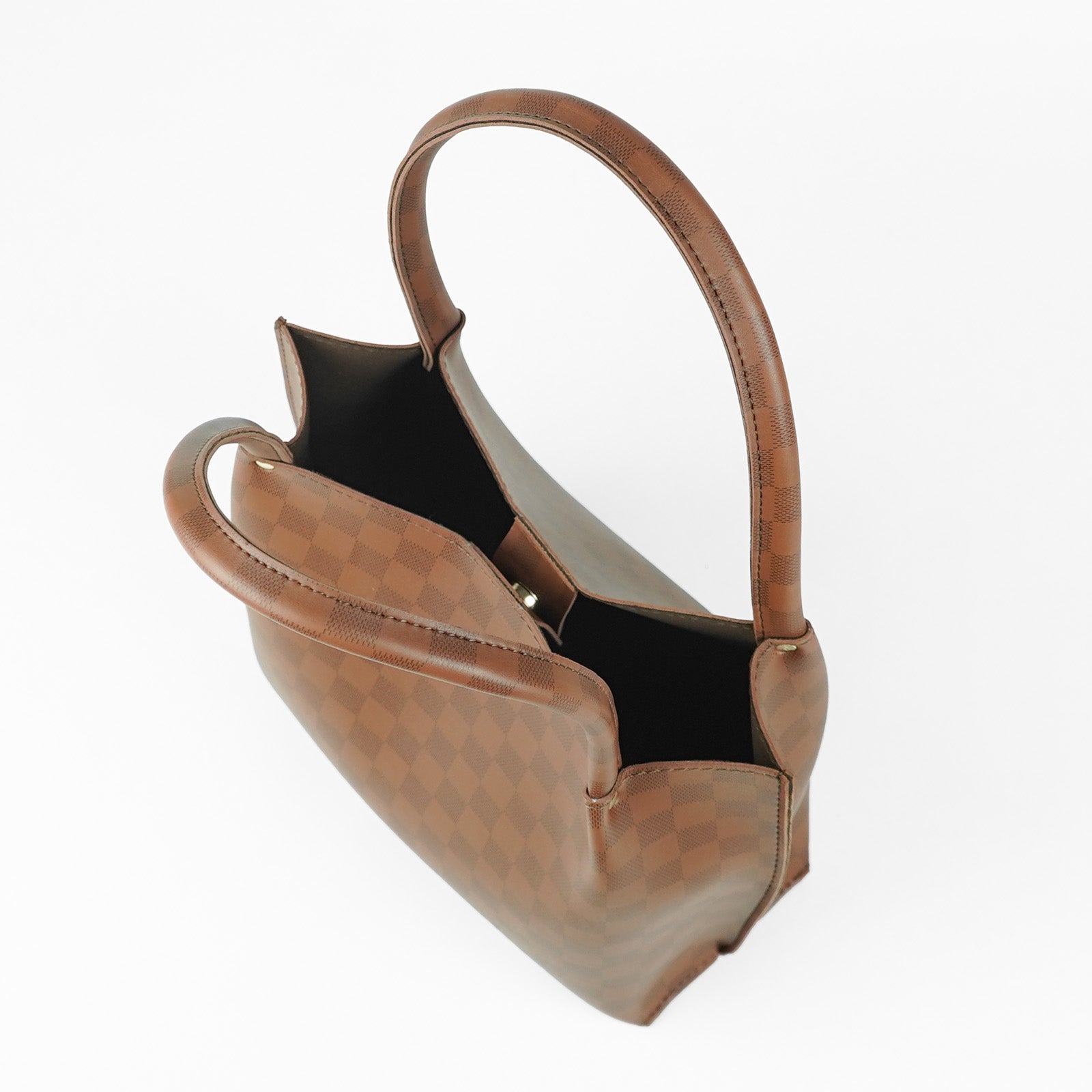 Daily Tote Bag Brown (checkered)