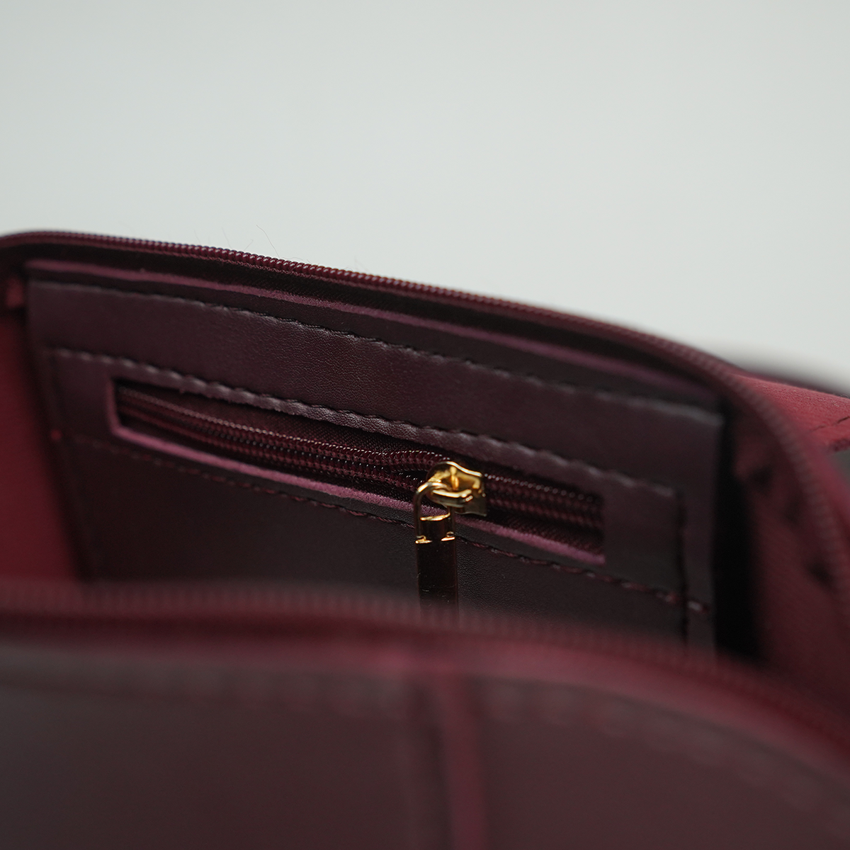 Mini Flap Crossbody Bag Maroon