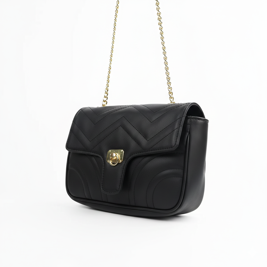 Aria Quilted Bag Black