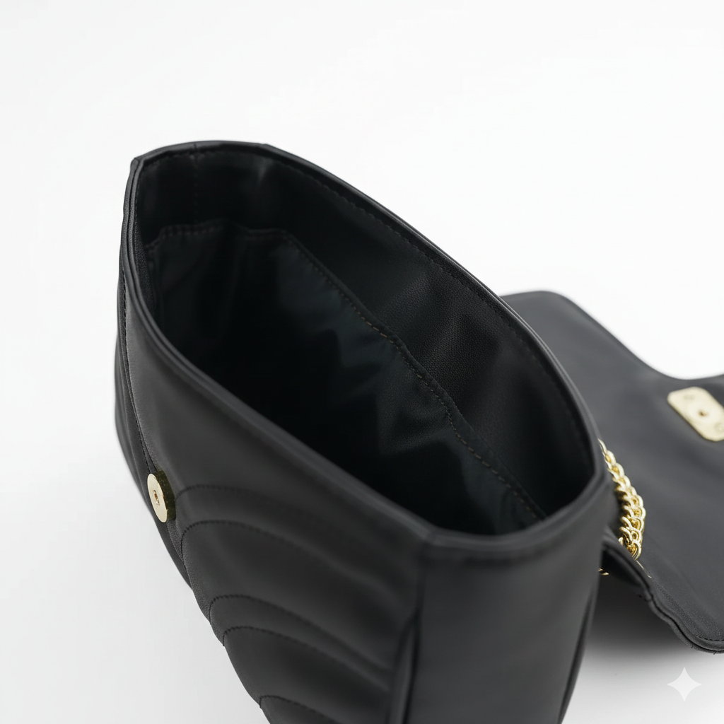 Aria Quilted Bag Black