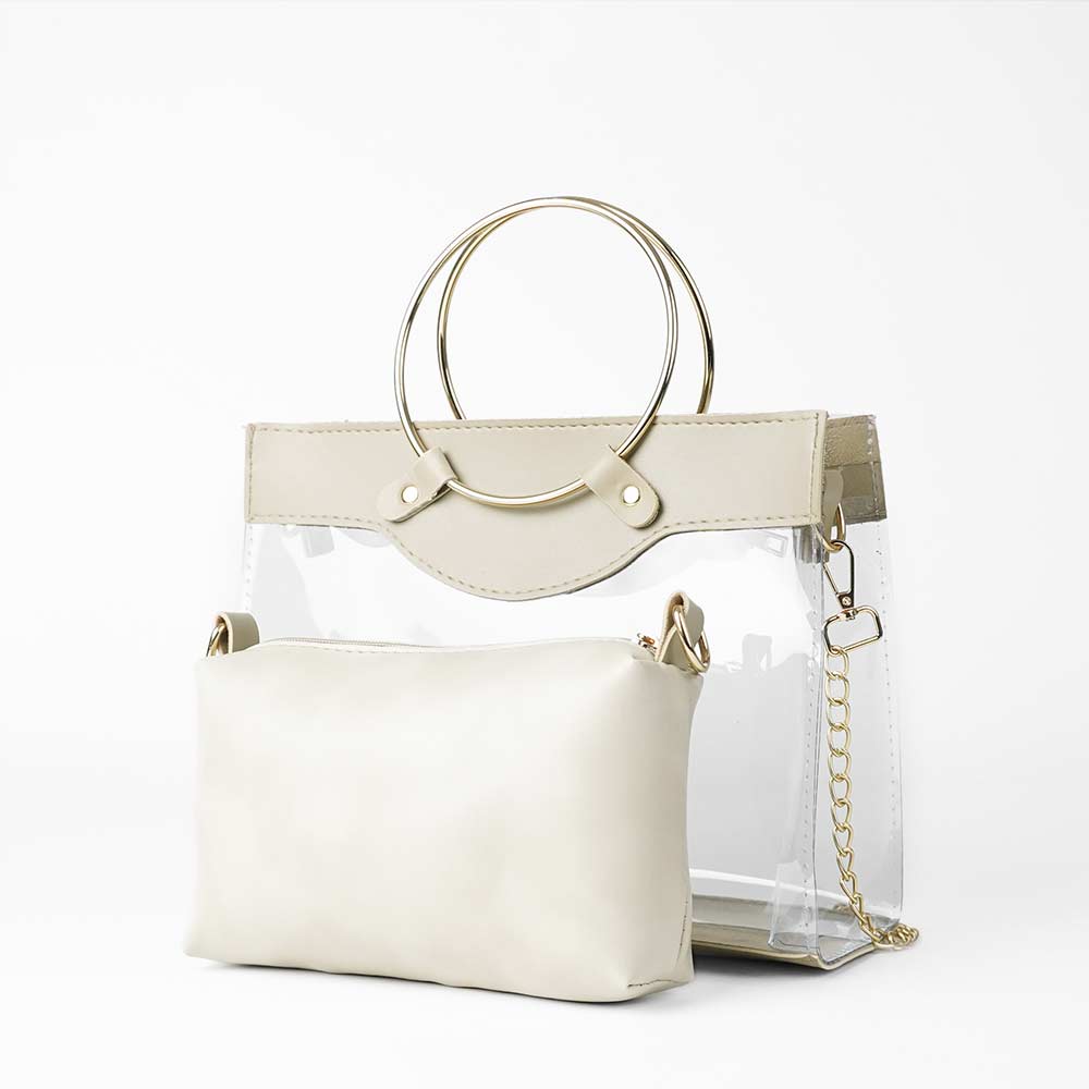 Acrylic Bag Beige - astorebags.pk