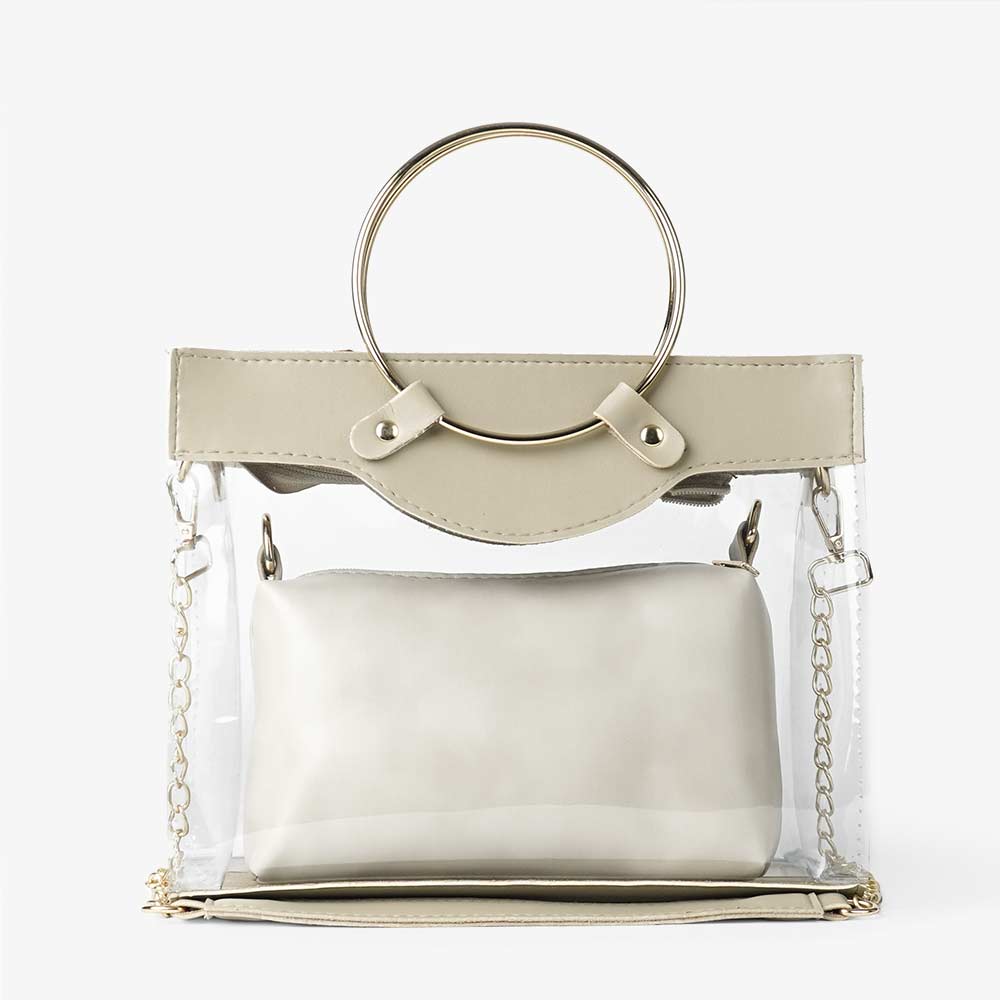 Acrylic Bag Beige - astorebags.pk