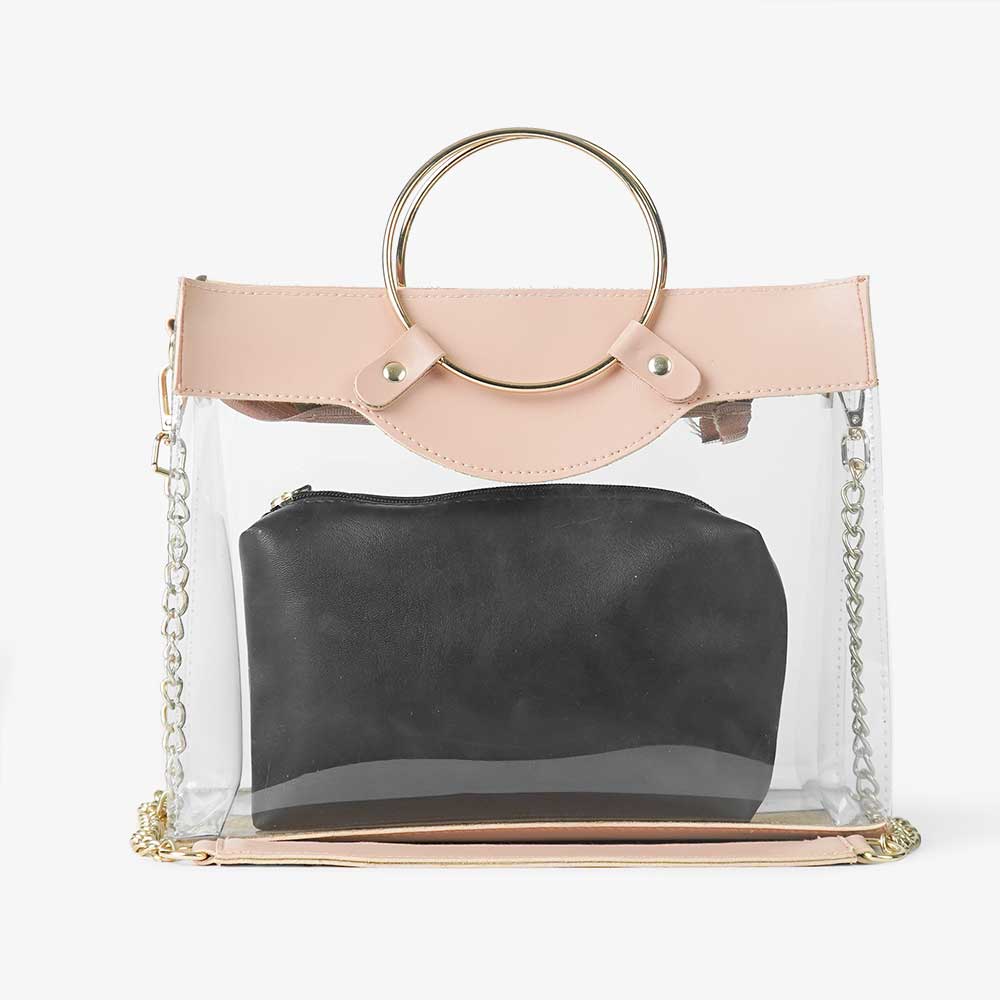 Acrylic Bag Peach - astorebags.pk