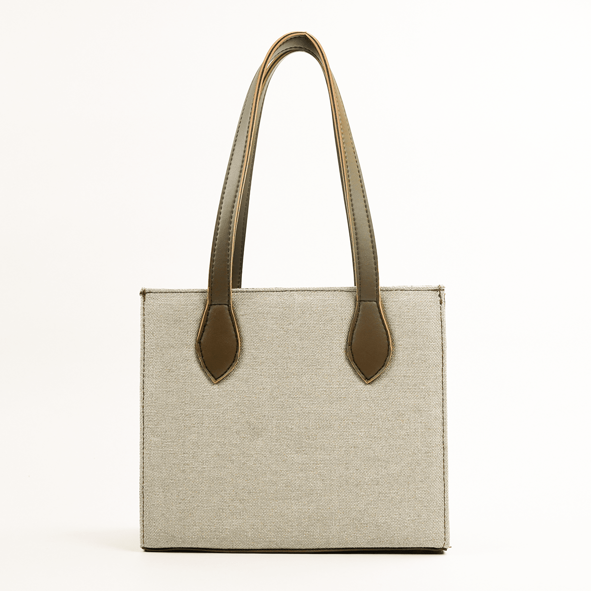 Box Canvas Beige & Brown - astorebags.pk