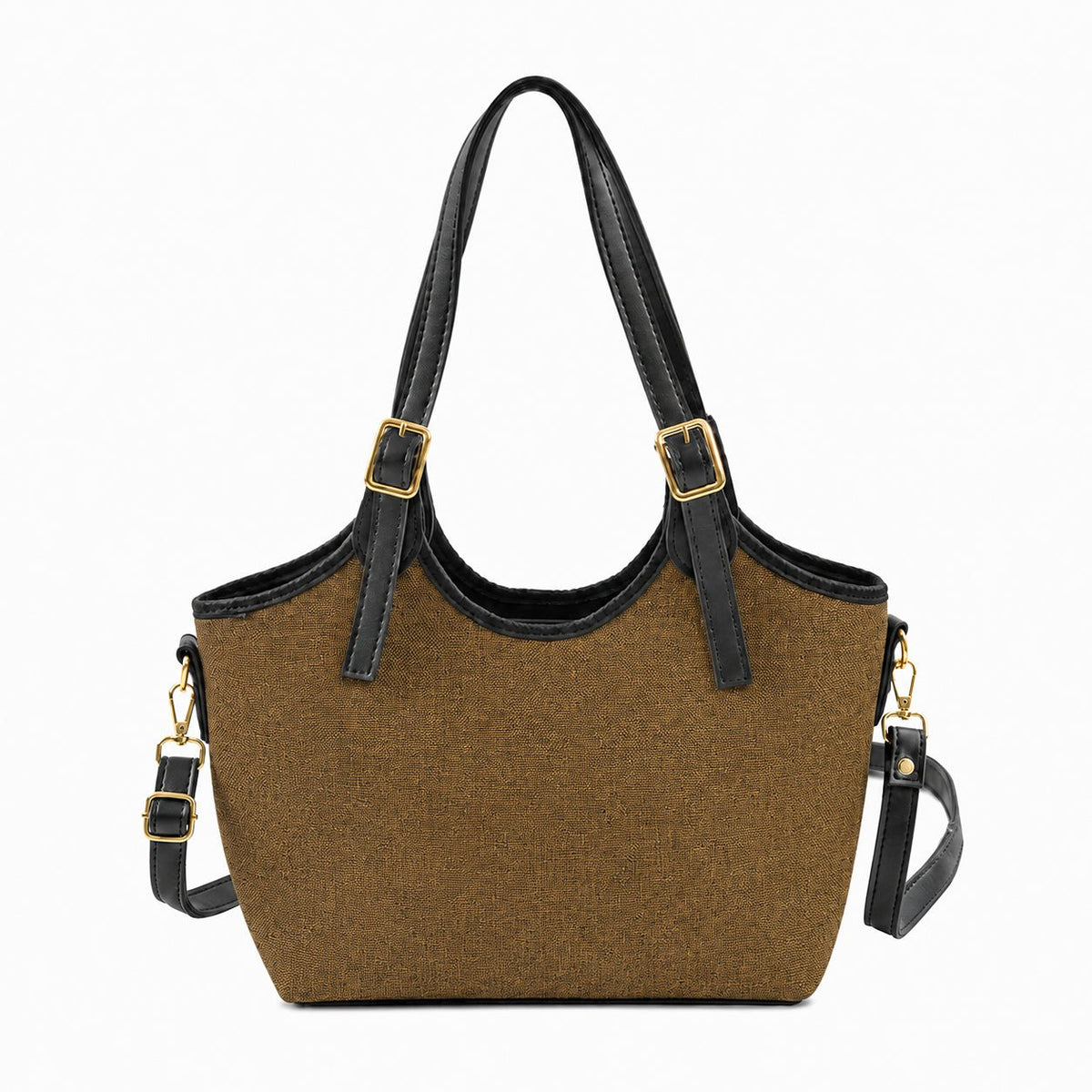 Bucket Canvas brown & black - astorebags.pk