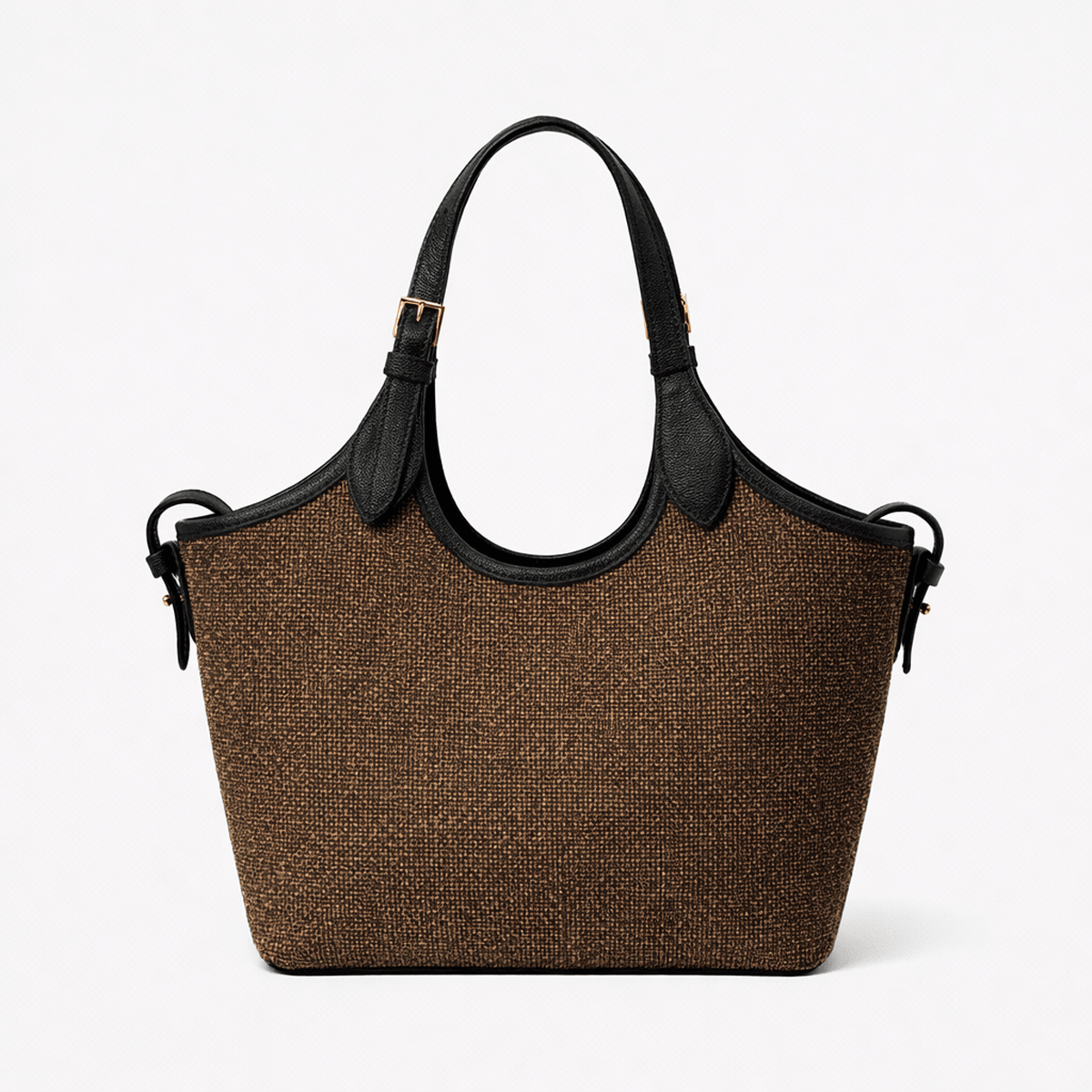 Bucket Canvas brown & black - astorebags.pk