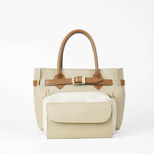 Buckle Set of 3 Bag Beige (Special edition) - astorebags.pk