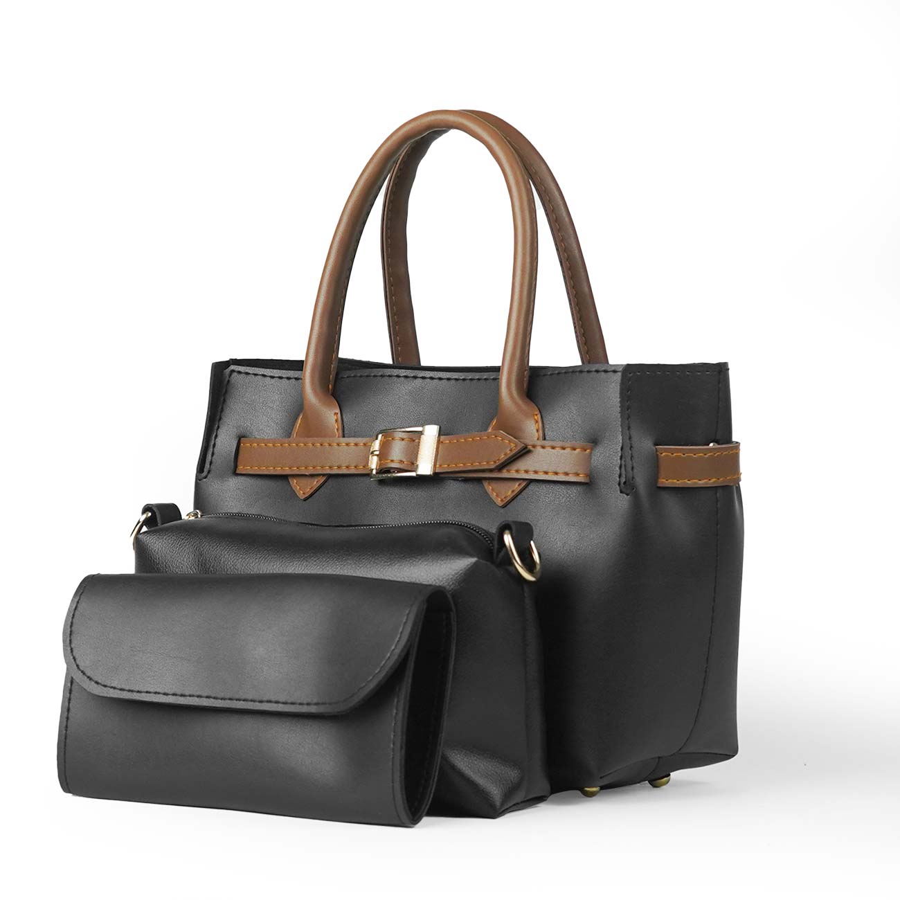 Buckle Set of 3 Bag Black (Special edition) - astorebags.pk