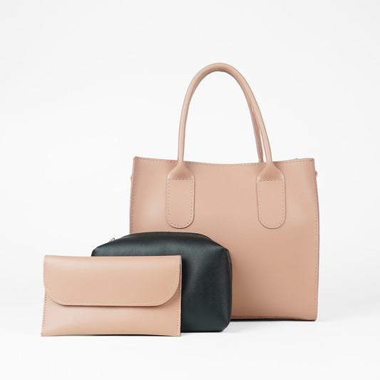 catchy bag set of 3 peach - astorebags.pk