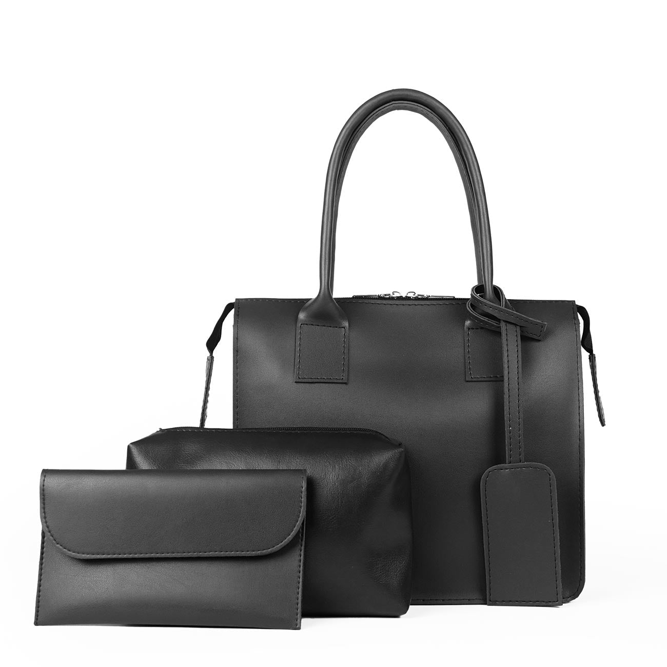 Clever set of 3 Bag Black - astorebags.pk