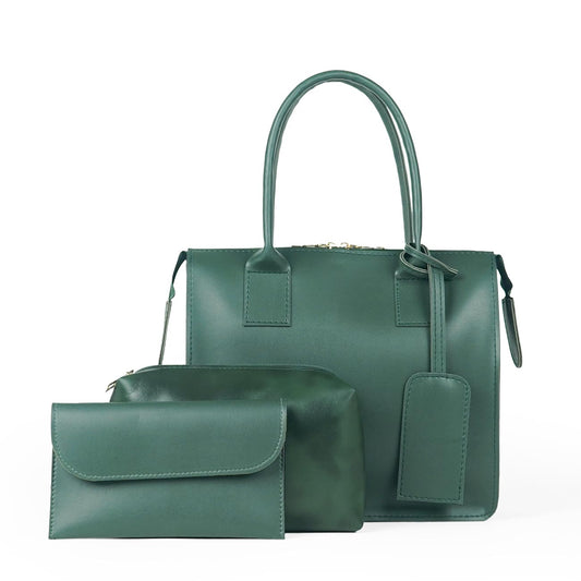 Clever set of 3 Bag Green - astorebags.pk