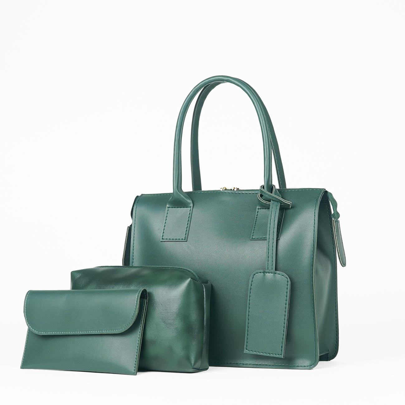 Clever set of 3 Bag Green - astorebags.pk