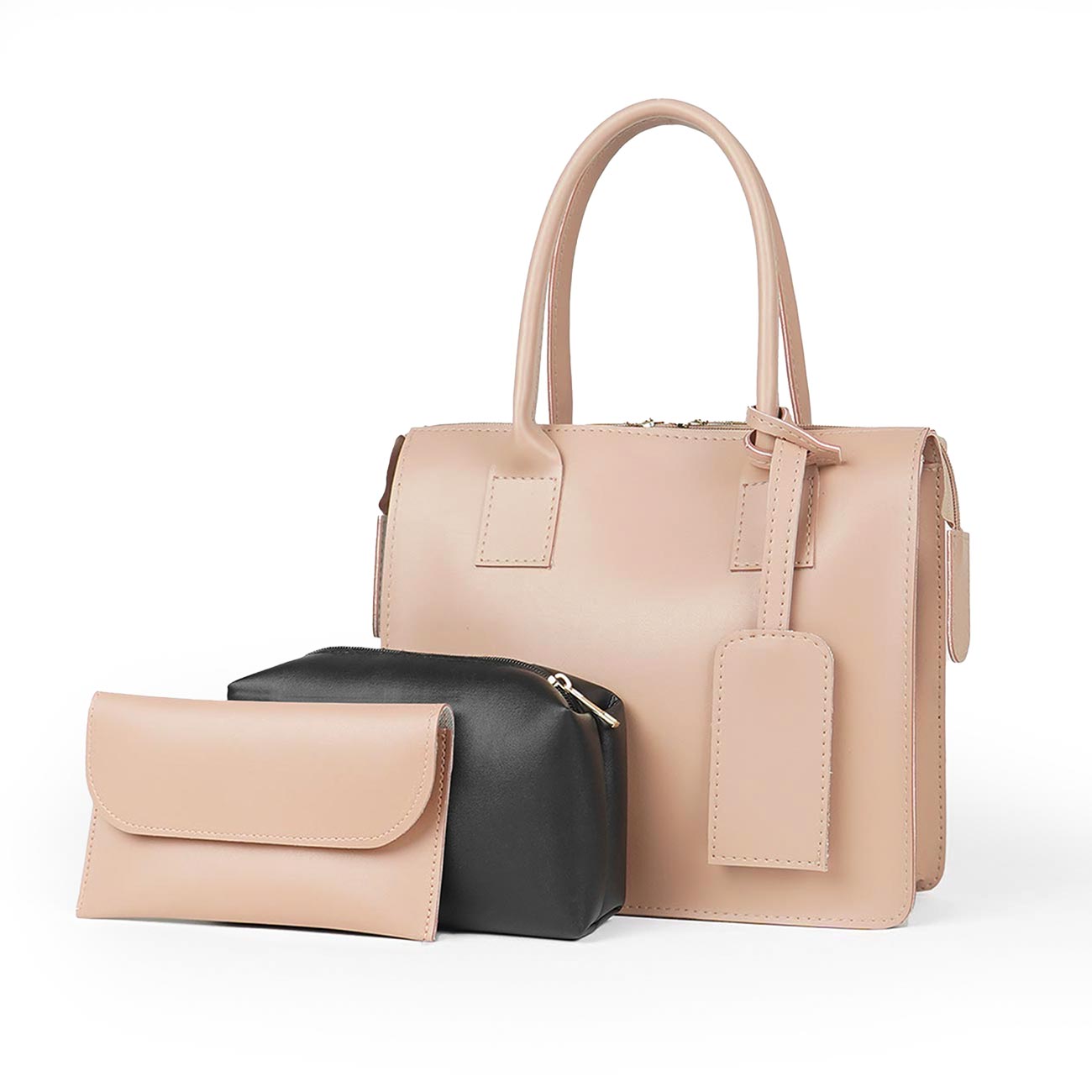 Clever set of 3 Bag peach - astorebags.pk