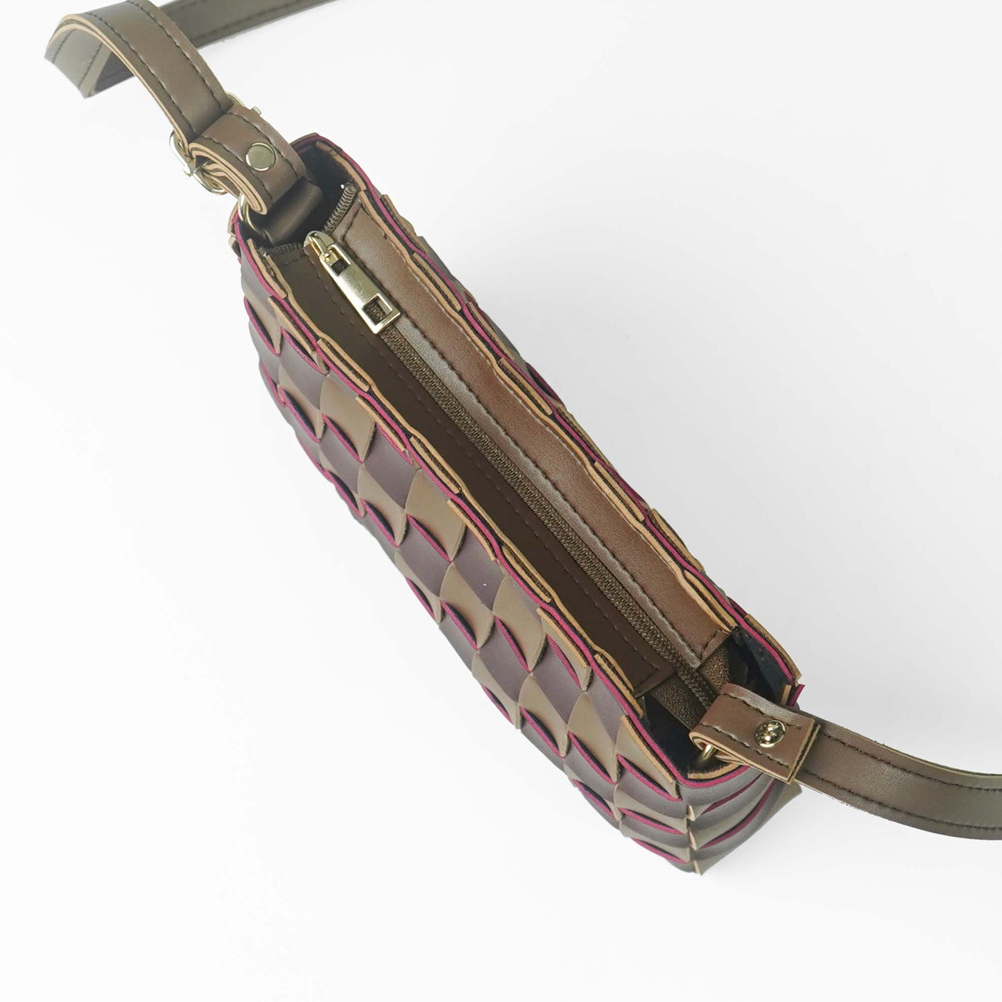 Cot Bag (Brown & Maroon) - astorebags.pk