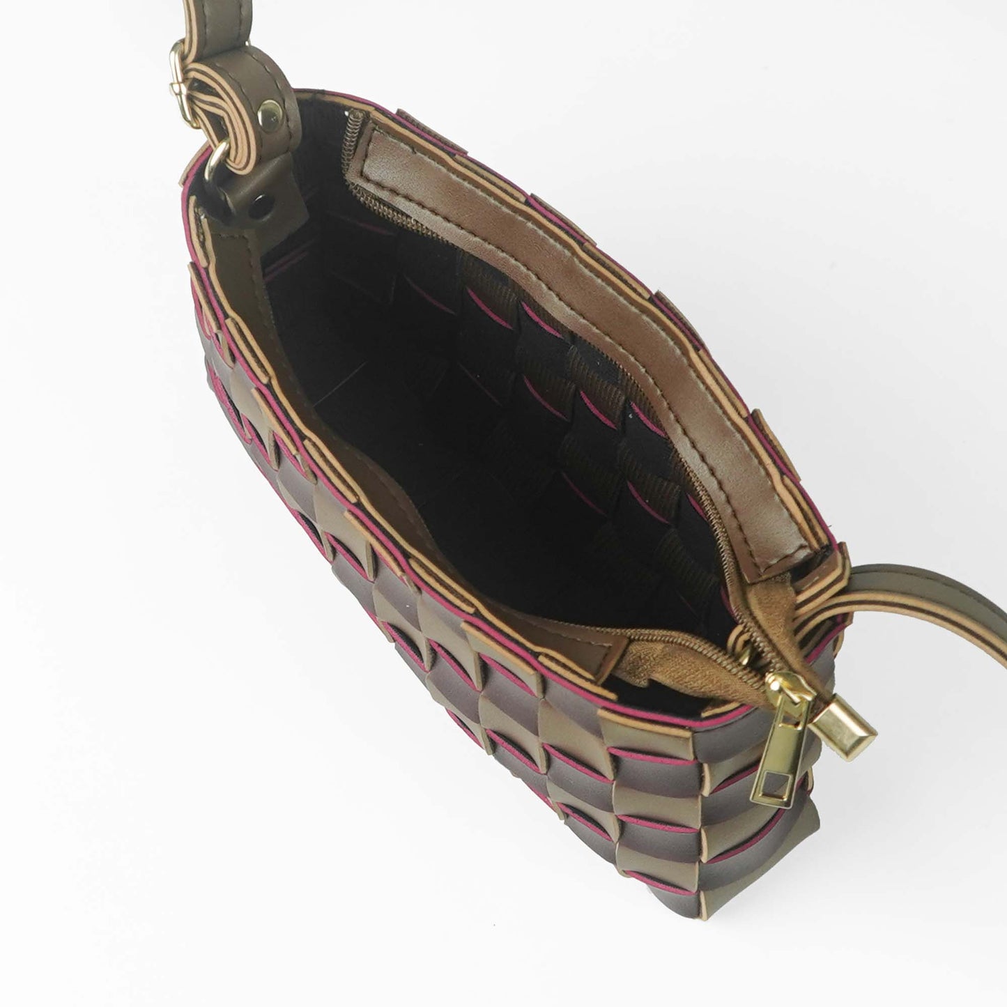 Cot Bag (Brown & Maroon) - astorebags.pk