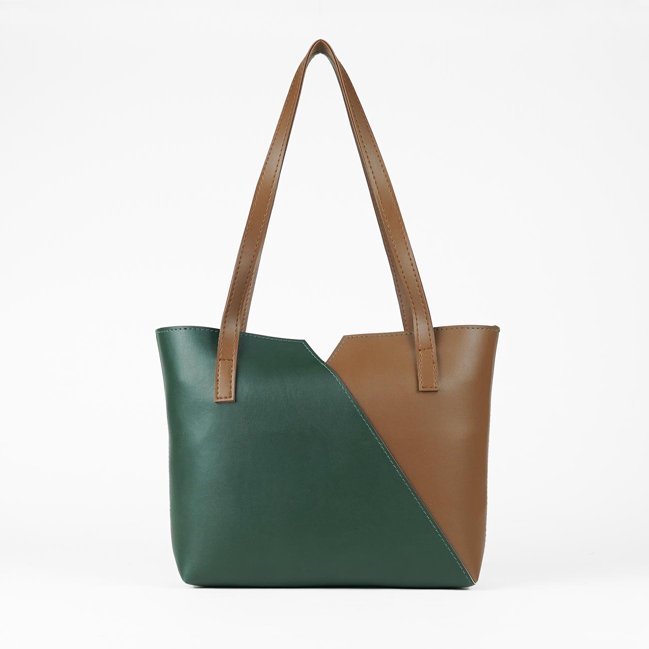 Criss Cross set of 3 Green & brown - astorebags.pk