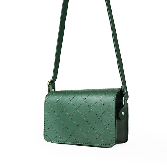 Cross Stitch Crossbody Bag Green - astorebags.pk
