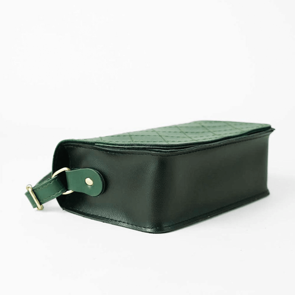Cross Stitch Crossbody Bag Green - astorebags.pk