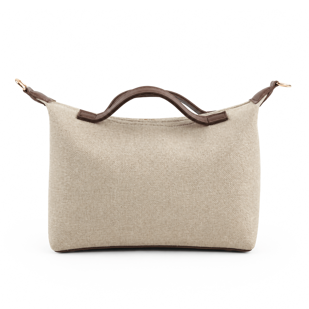 Diva Canvas Bag Beige & Brown - astorebags.pk
