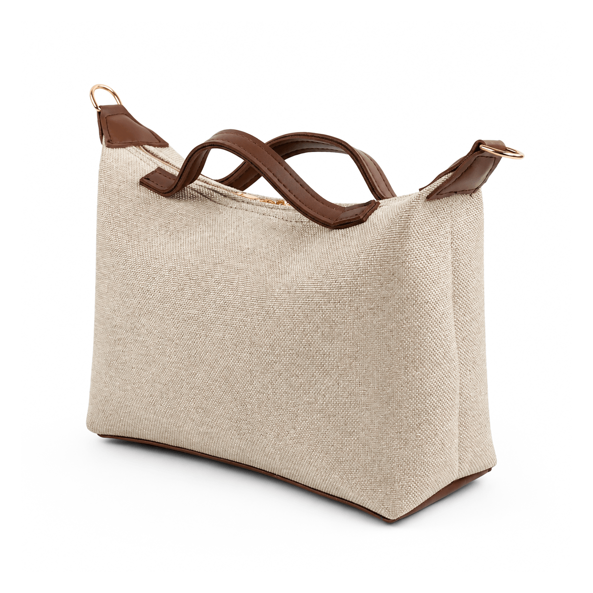 Diva Canvas Bag Beige & Brown - astorebags.pk
