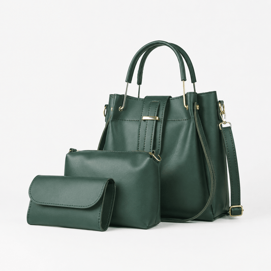Emerald Bag Set Of 3 Green - astorebags.pk