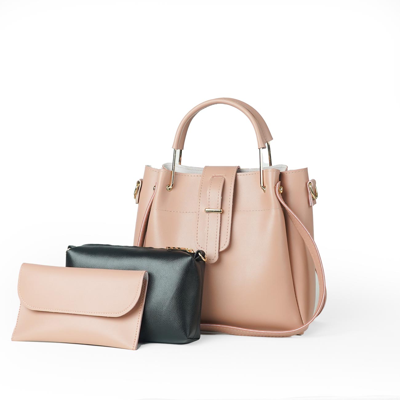 Emerald Set of 3 bag Peach - astorebags.pk