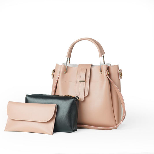 Emerald Set of 3 bag Peach - astorebags.pk