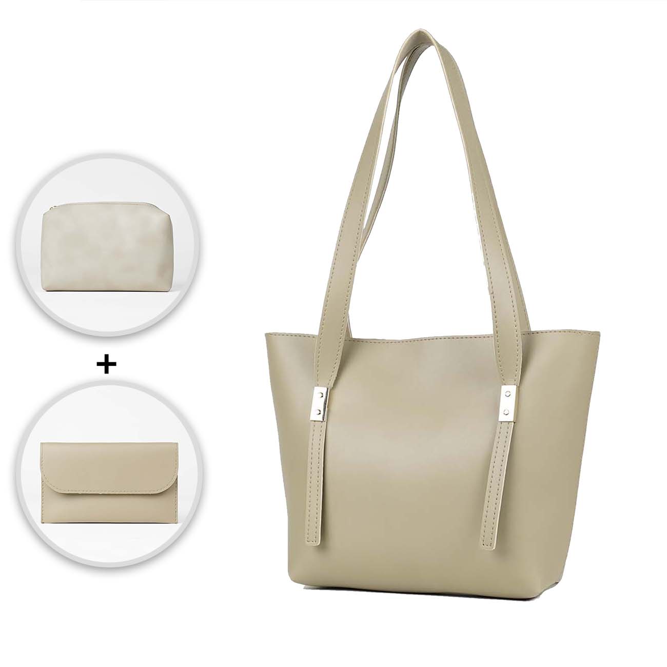 Falcon tote set of 3 Bag beige - astorebags.pk