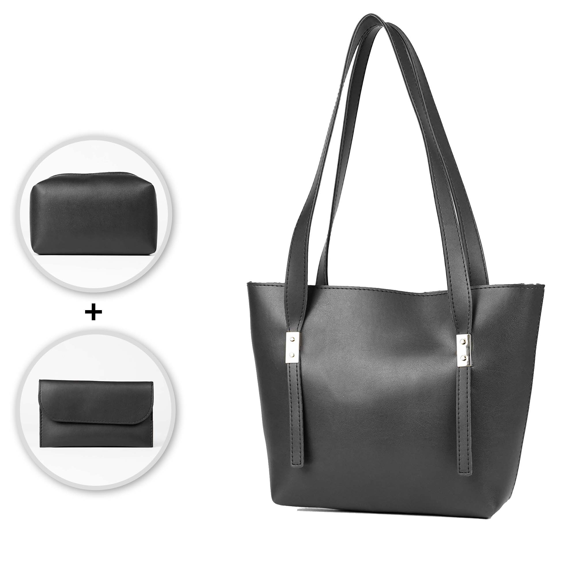 Falcon tote set of 3 Bag black - astorebags.pk