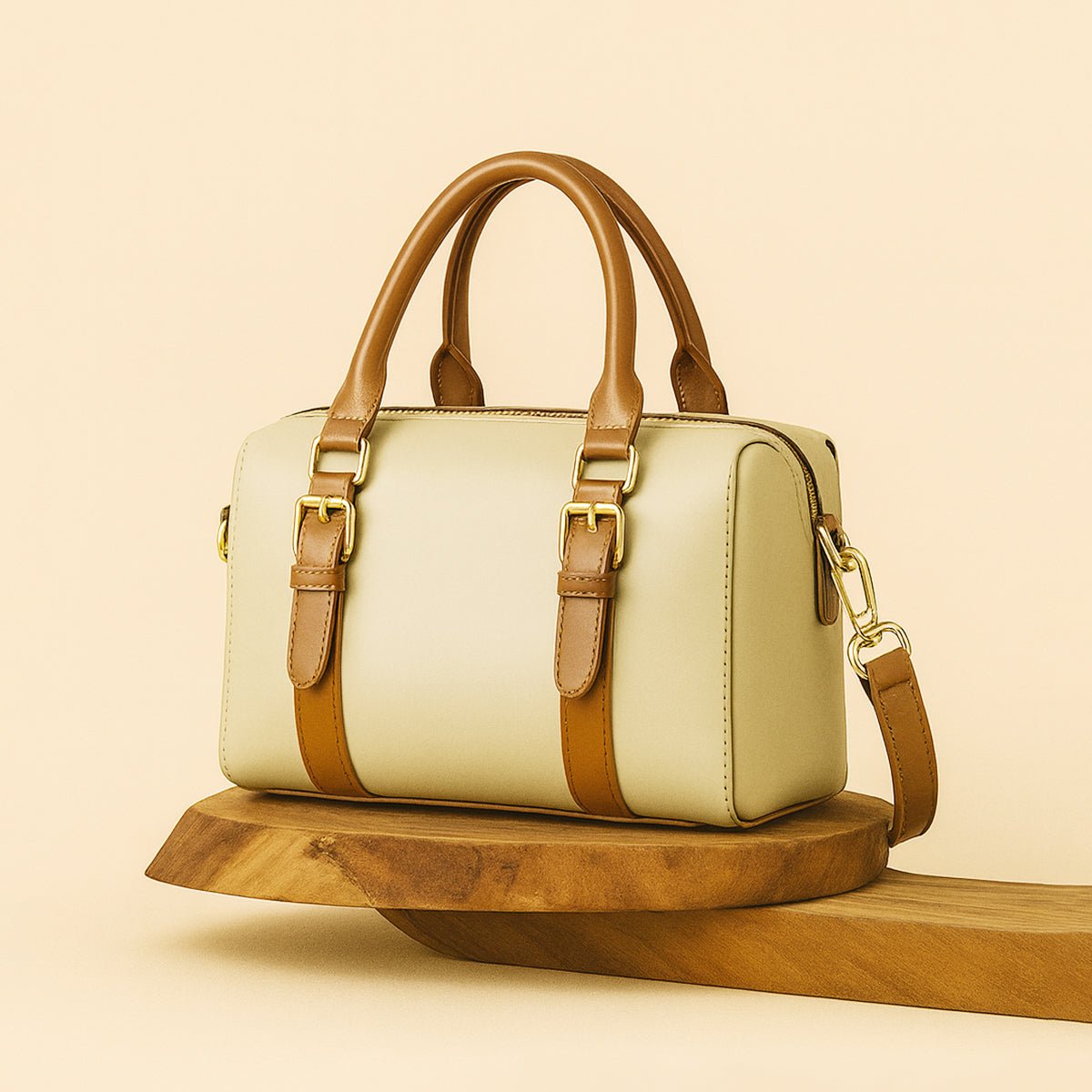 Fly bag beige & brown - astorebags.pk