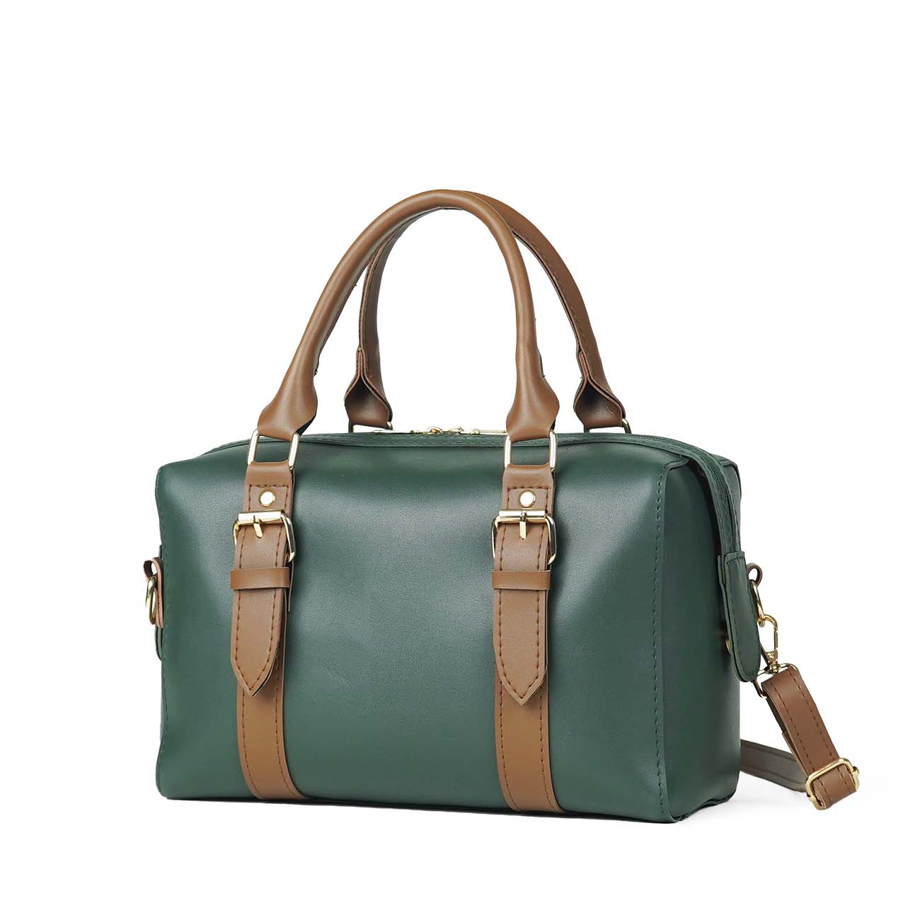 Fly bag green & brown - astorebags.pk