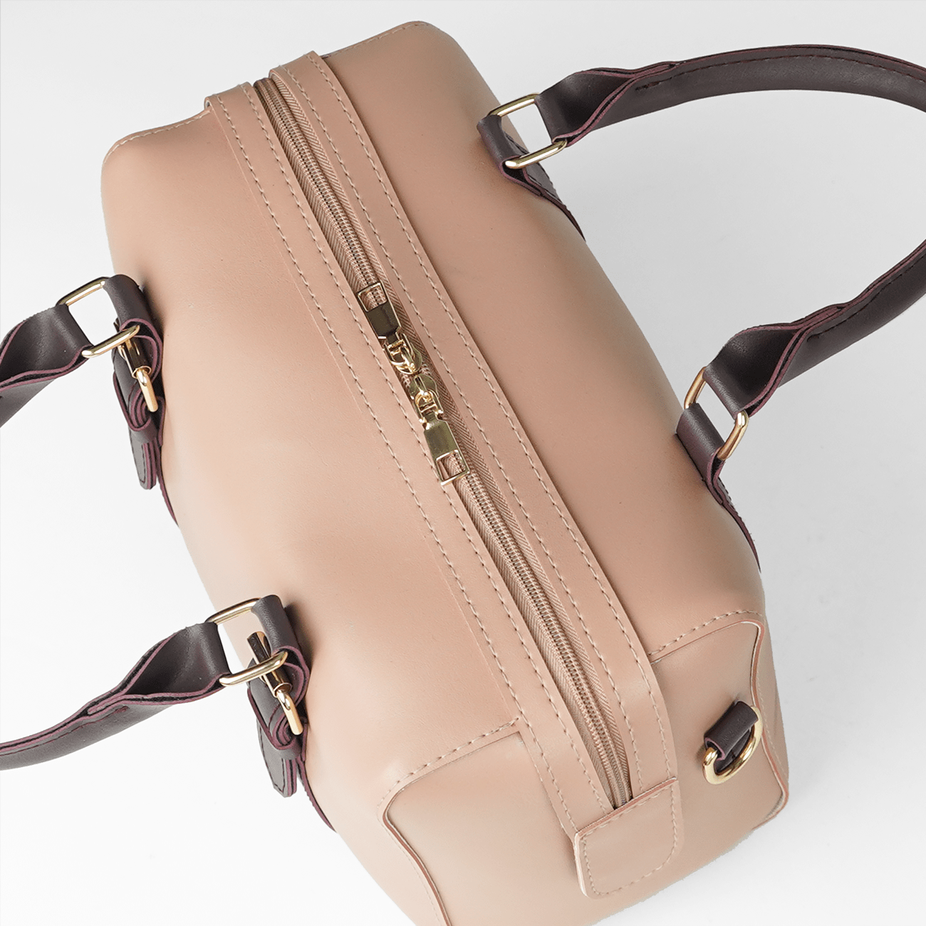 Fly bag peach & maroon - astorebags.pk