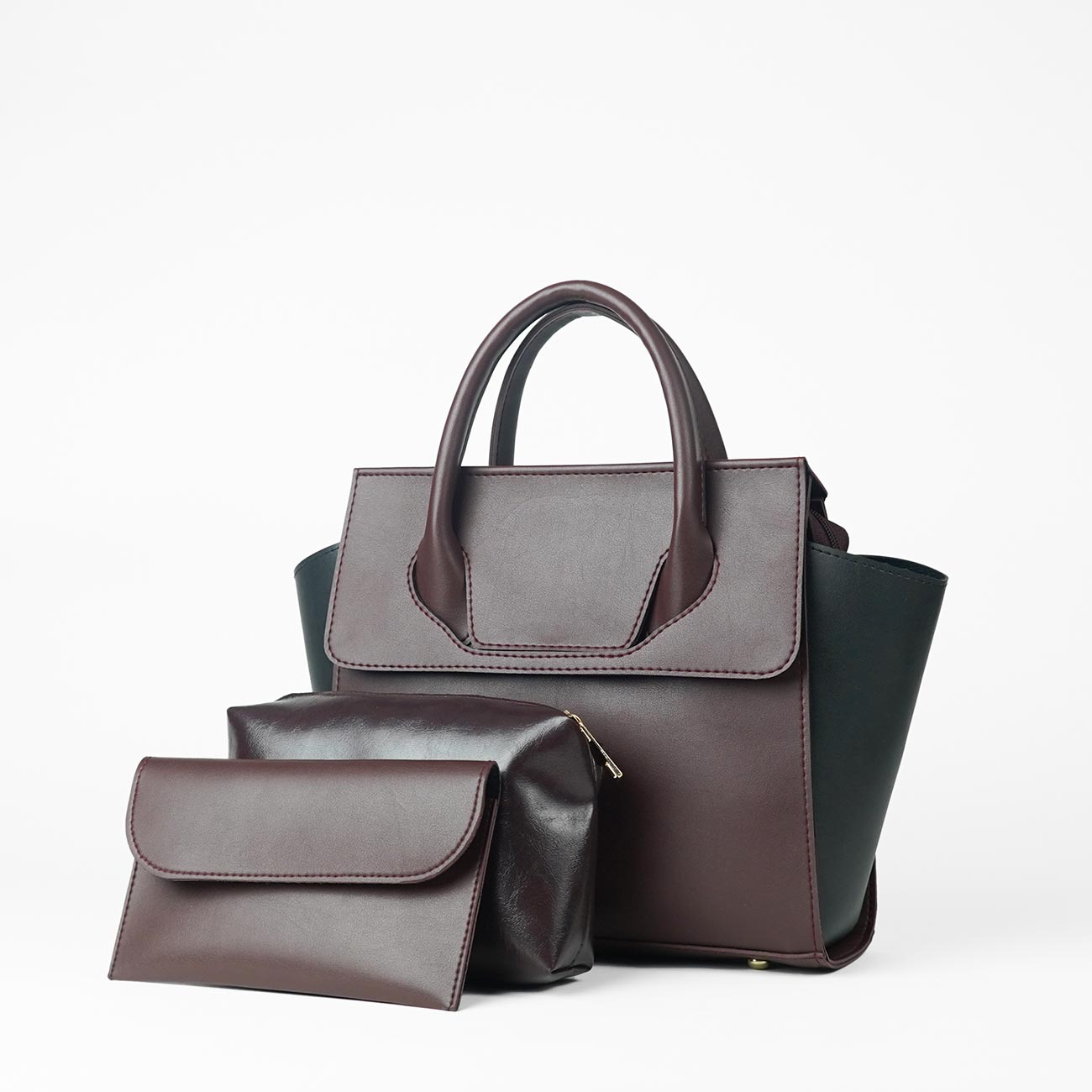 Greek set of 3 Bag maroon & black - astorebags.pk