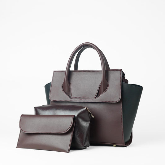 Greek set of 3 Bag maroon & black - astorebags.pk