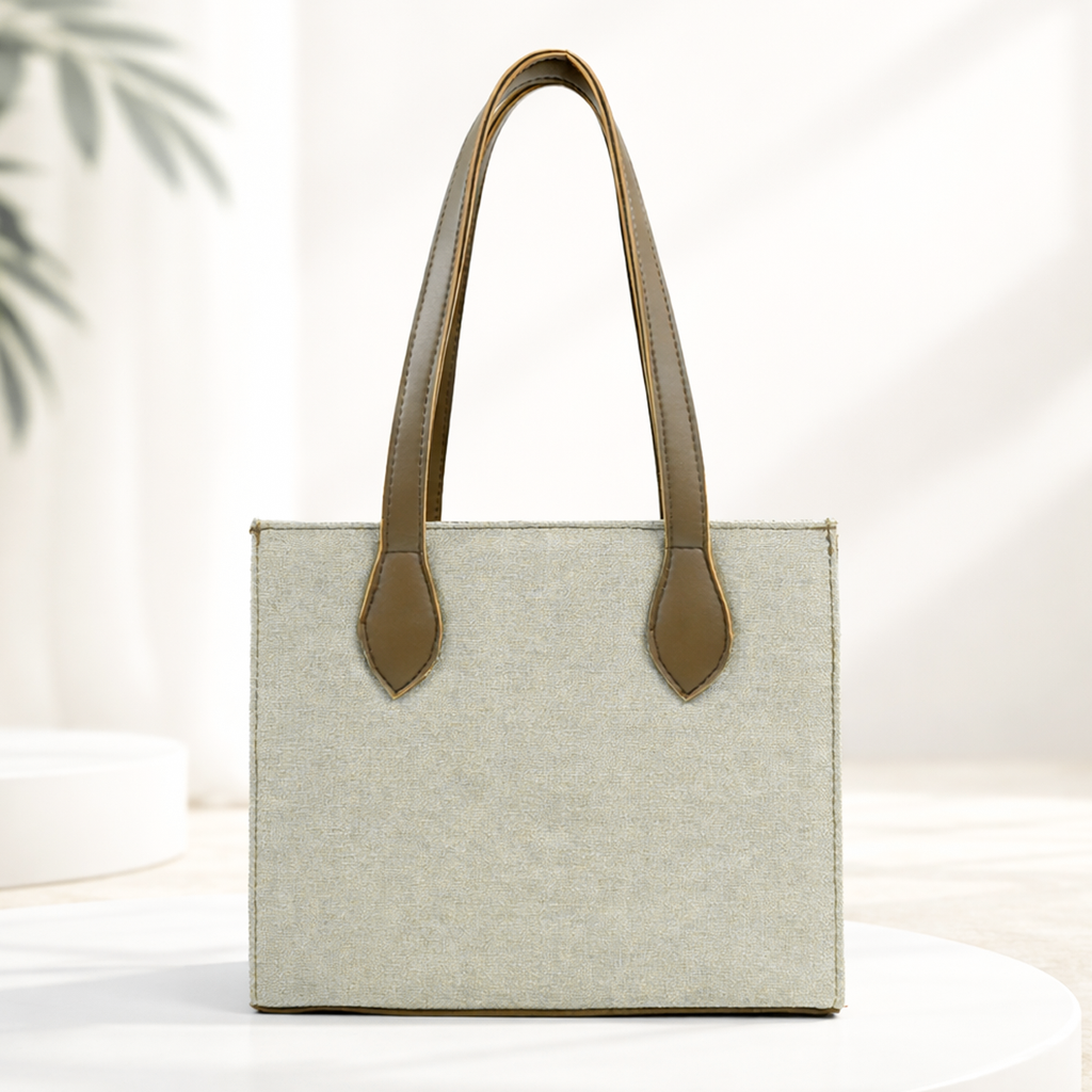 Box Canvas Beige & Brown